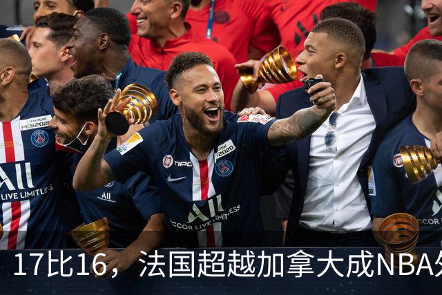 17比16，法国超越加拿大成NBA外籍球员第一来源国